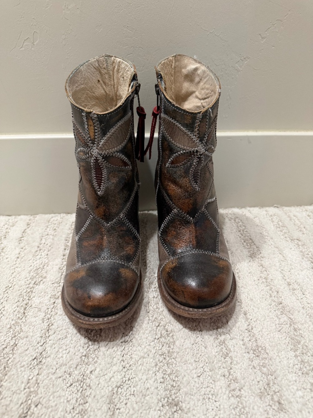 Freebird Flower Boots Size 7